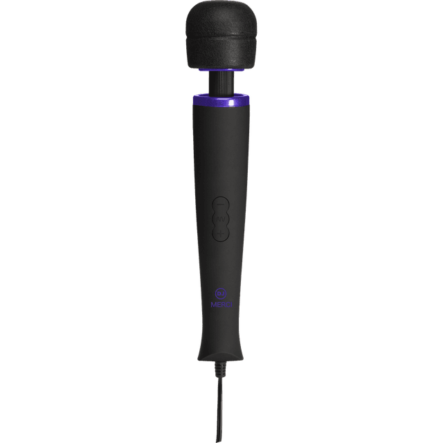 Power Wand - Ultra-Powerful Silicone Wand Massager - Black