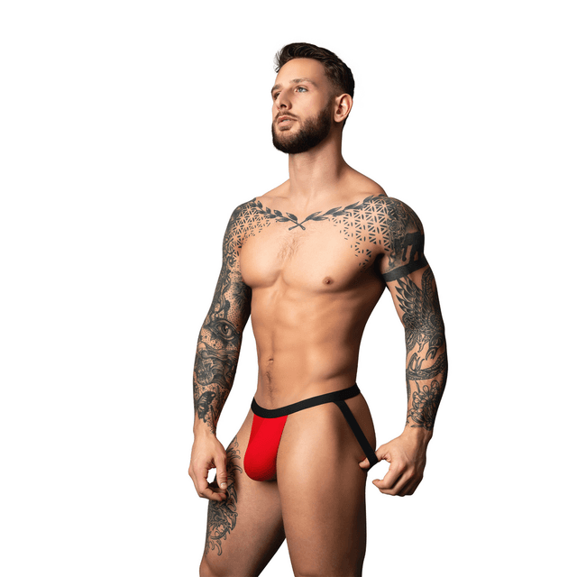 Jock - S/M - Red/Black