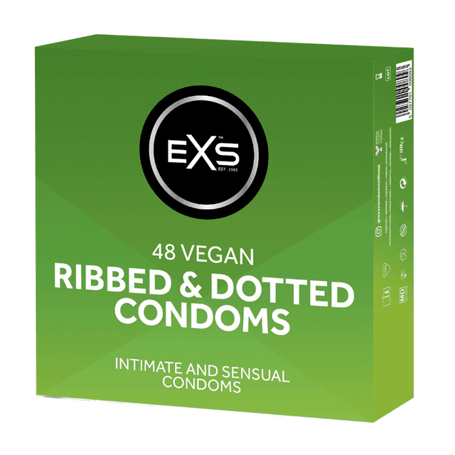 EXS Ribbed and Dotted - Condoms - 48 Pieces