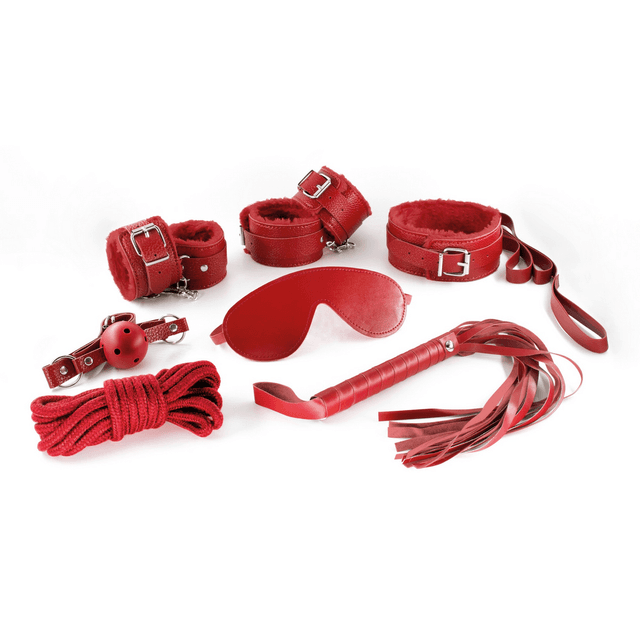 Dungeons and Maidens - 8 Piece BDSM Kit - Red