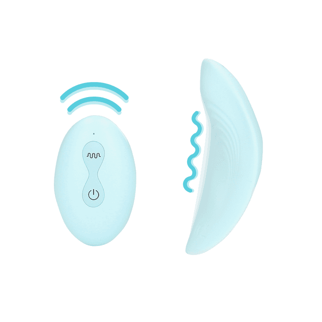 Panty Vibrator with Remote Control - Arctic Blue