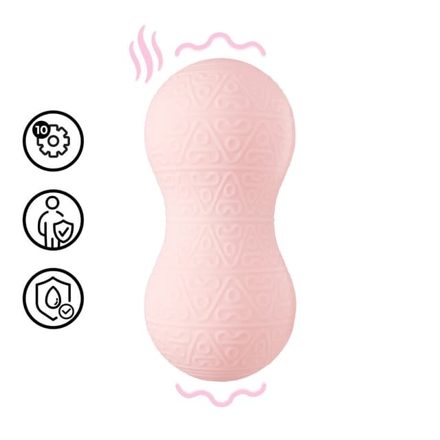 Vibrating and Heating Massager - Pink