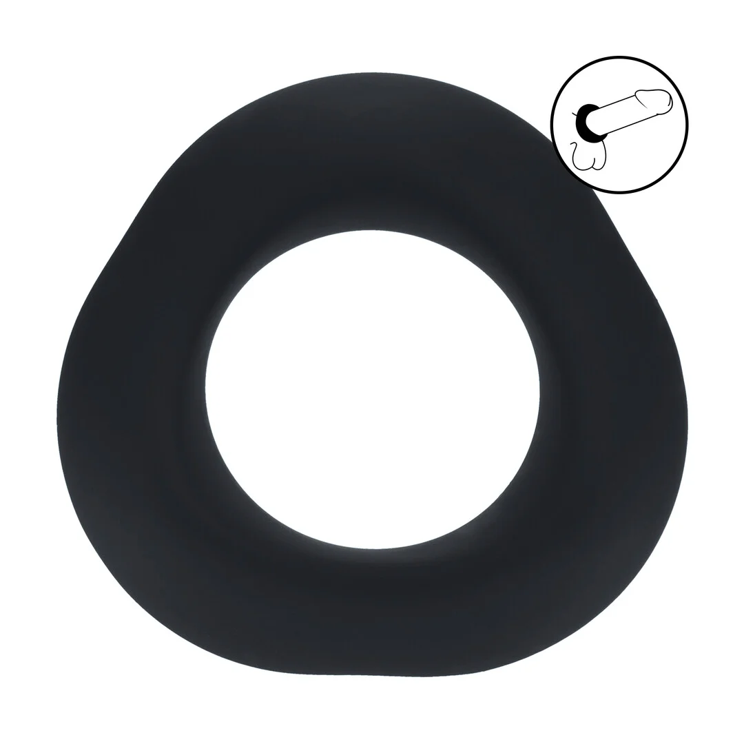 Ergo Liquid Silicone Cockring - Black