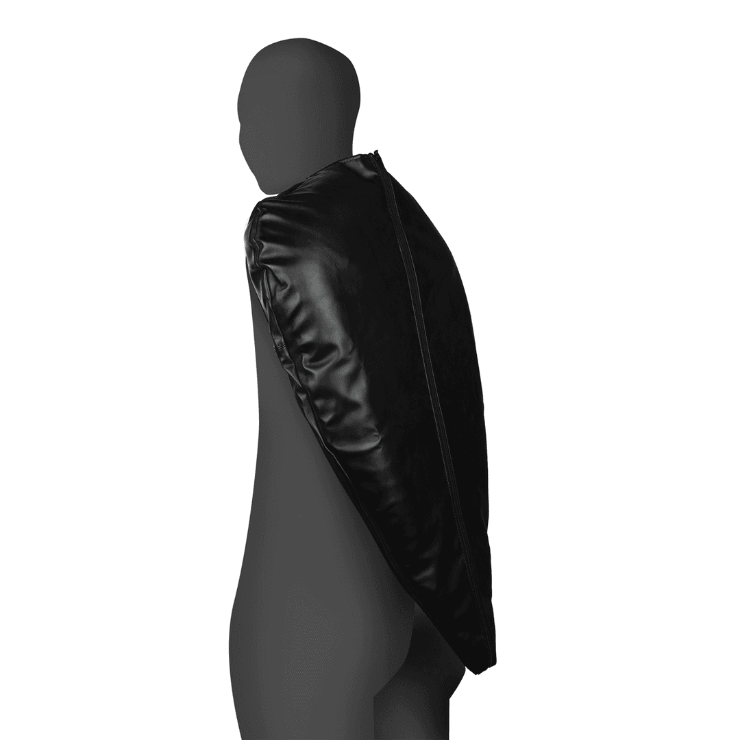 Zip-Up Full Arm and Shoulder Sleeve Restraint - Black