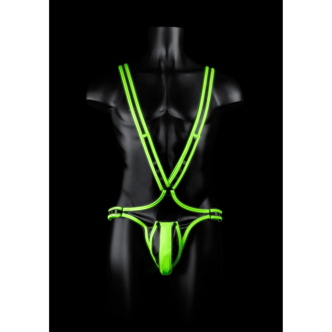 Body-Covering Harness - Glow in the Dark - S/M