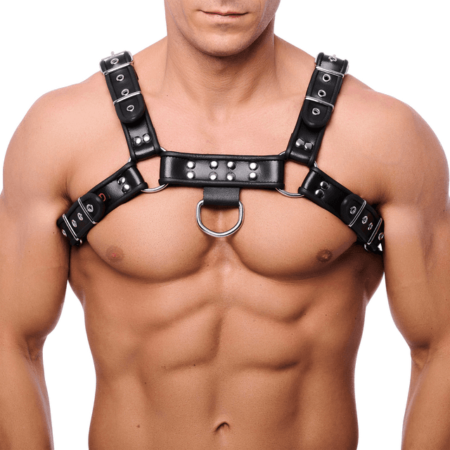 Premium Leather Harness - L/XL - Black